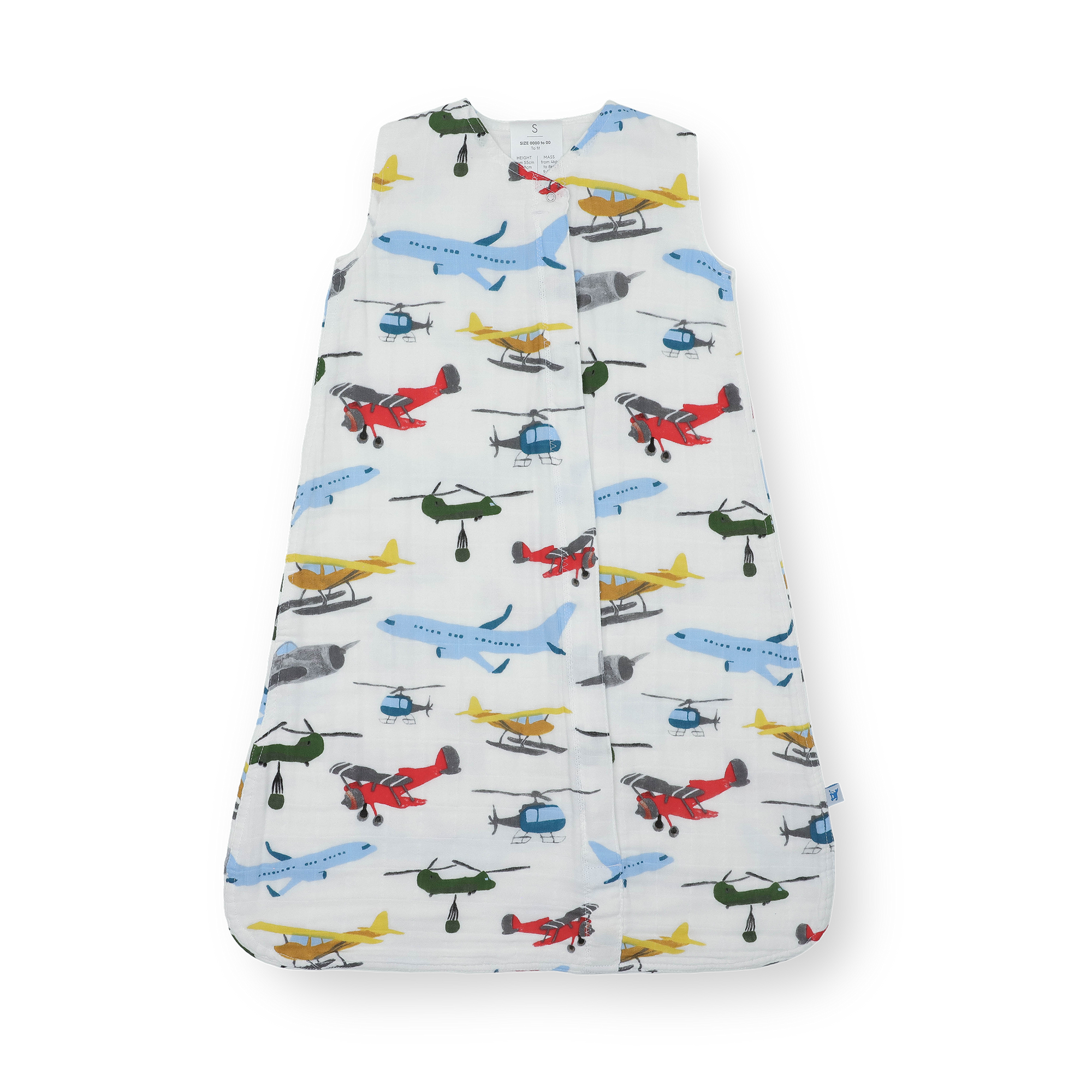 Cotton Muslin Sleep Bag - Air Show