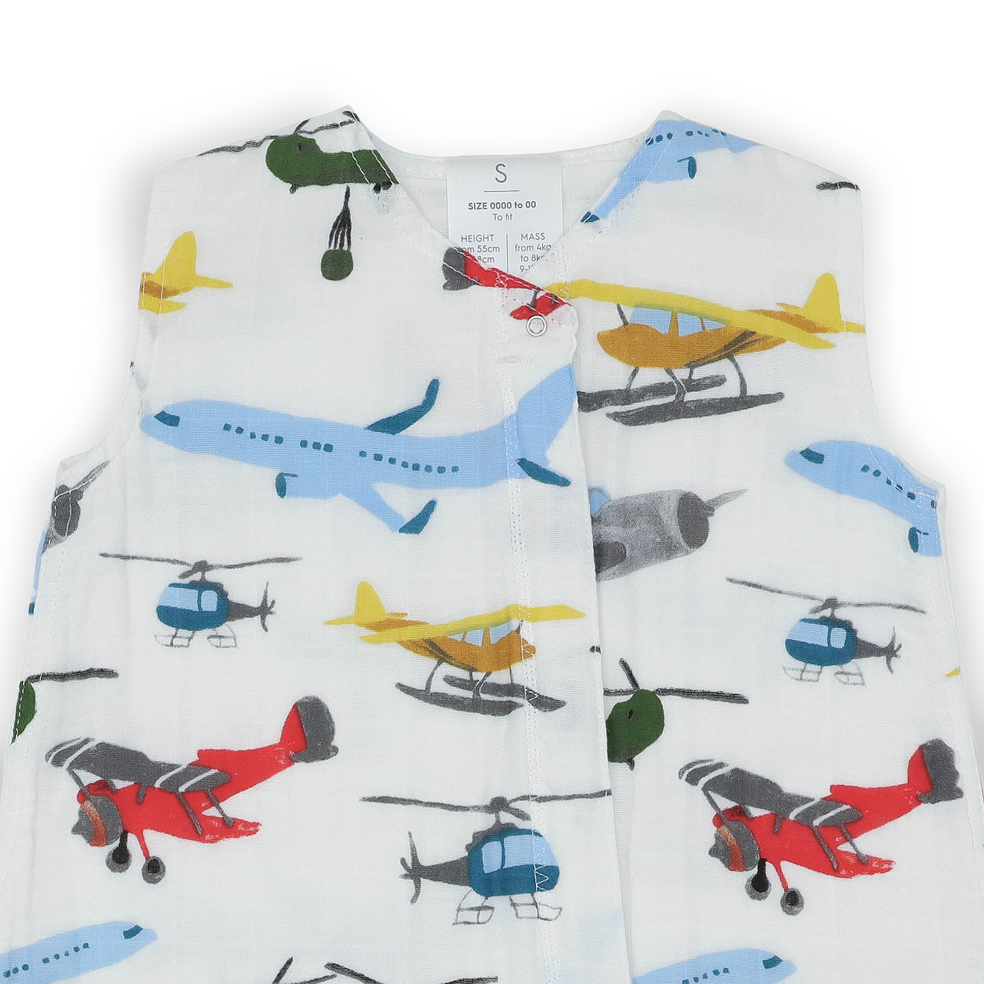 Cotton Muslin Sleep Bag - Air Show
